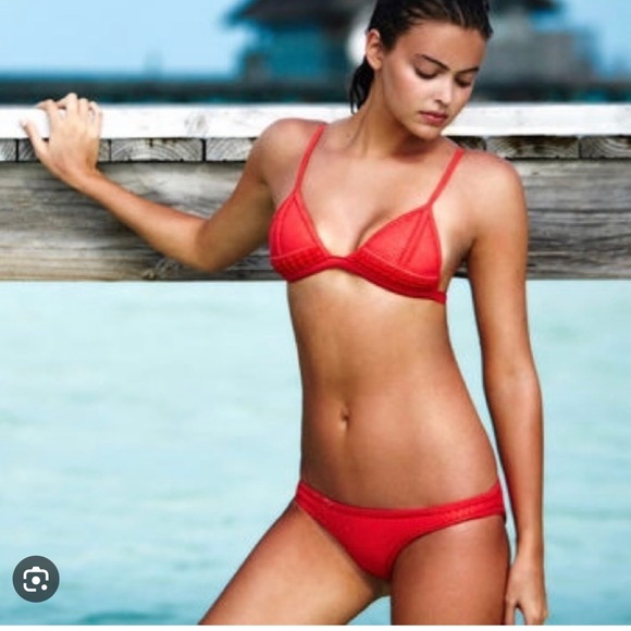 Red Triangl Neoprene Gigi Bikini - Picture 1 of 3